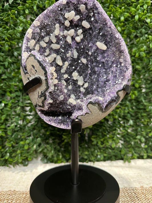 Druzy Amethyst & Calcite Statement Piece (3)