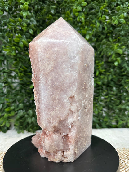 Druzy Pink Amethyst Tower (10)