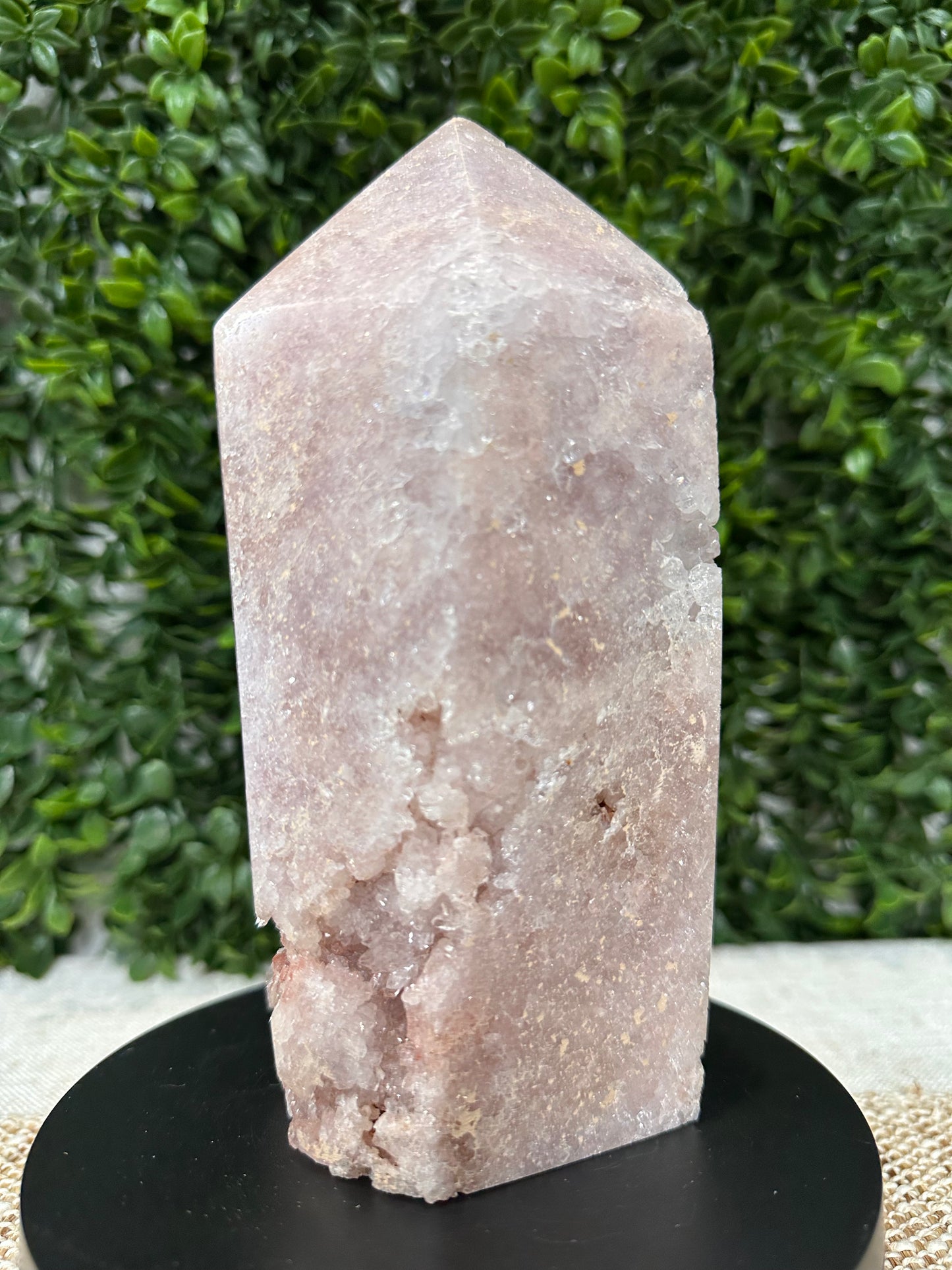 Druzy Pink Amethyst Tower (10)