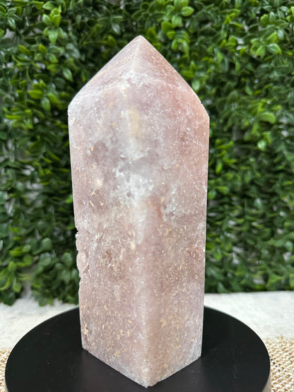 Druzy Pink Amethyst Tower (10)