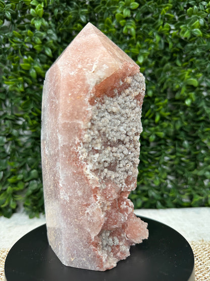 Druzy Pink Amethyst Tower (10)