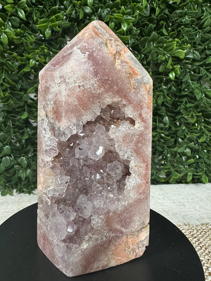 Druzy Pink Amethyst Tower (11 )