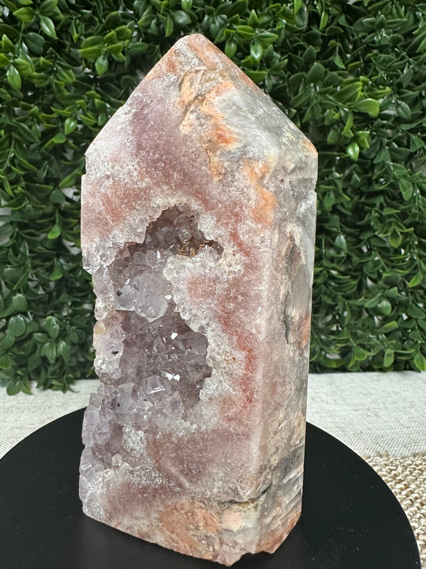 Druzy Pink Amethyst Tower (11 )