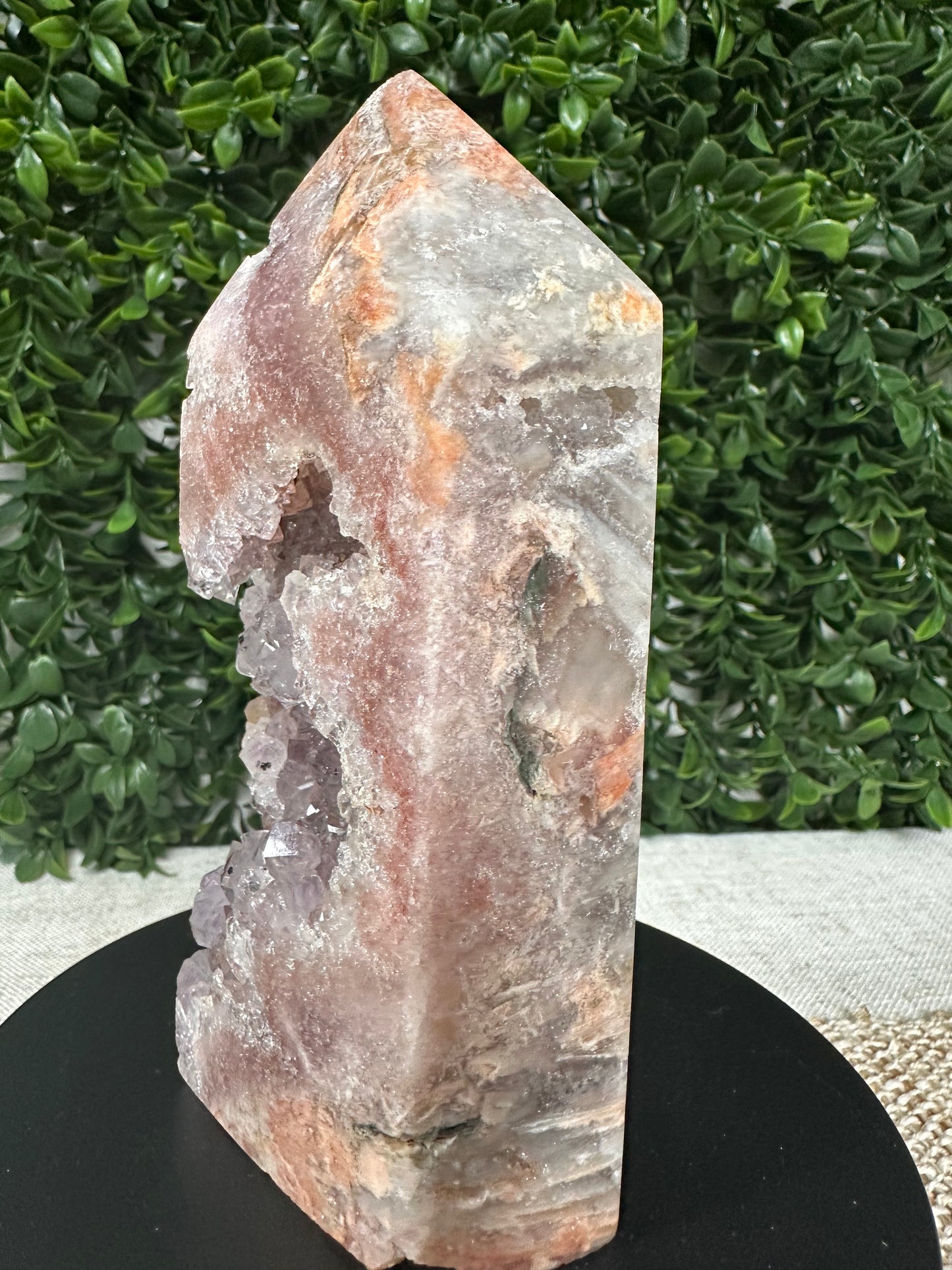 Druzy Pink Amethyst Tower (11 )