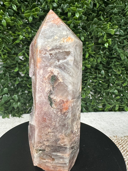 Druzy Pink Amethyst Tower (11 )