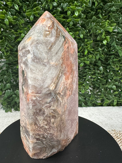 Druzy Pink Amethyst Tower (11 )