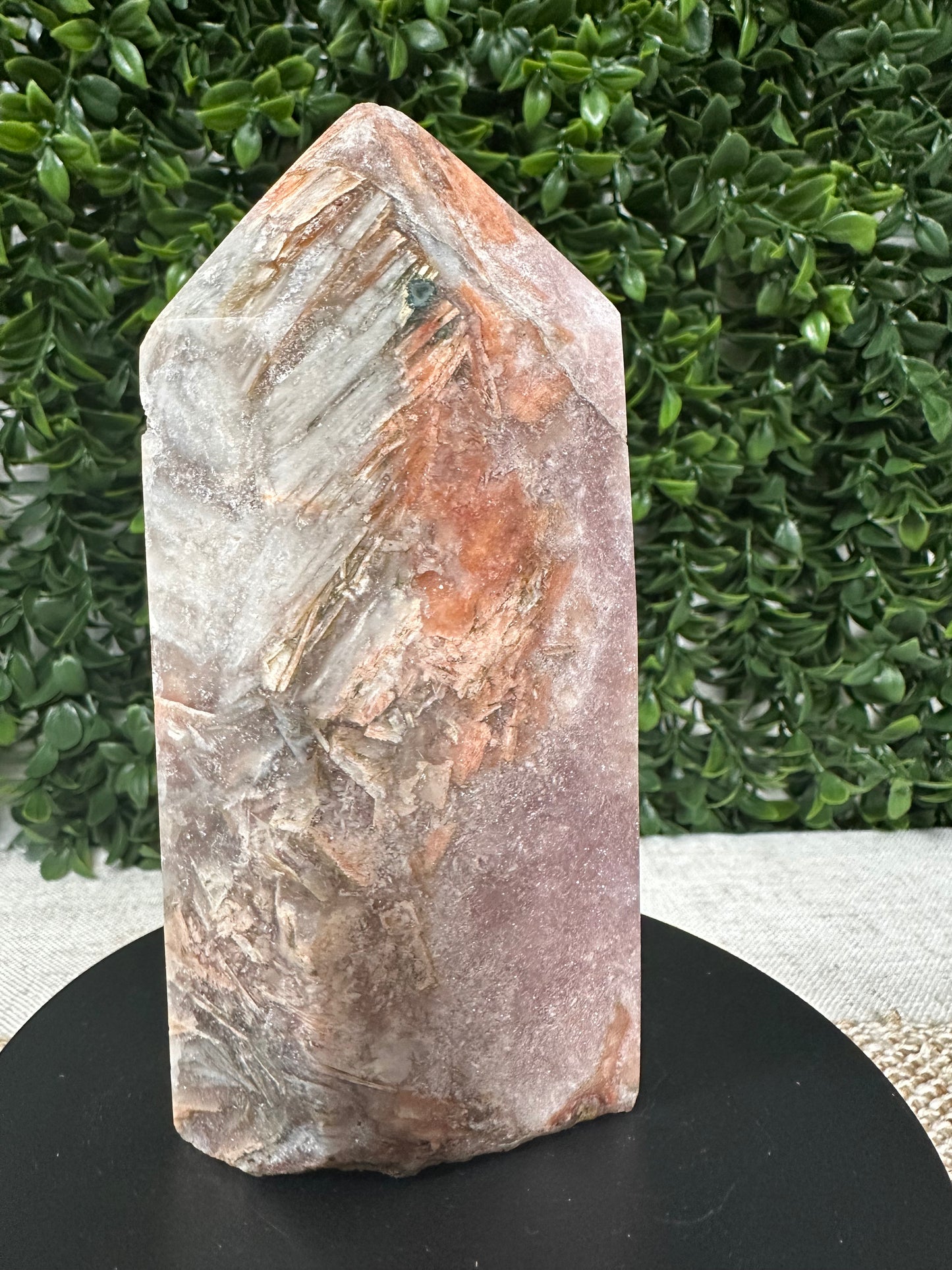 Druzy Pink Amethyst Tower (11 )