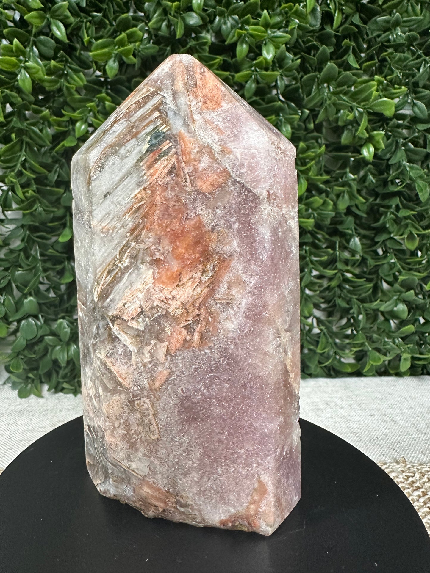 Druzy Pink Amethyst Tower (11 )