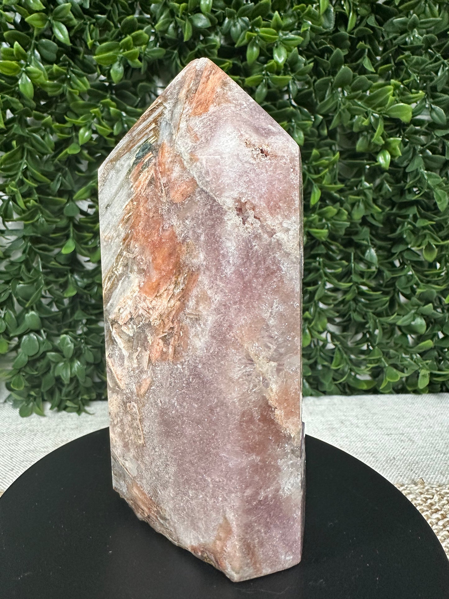 Druzy Pink Amethyst Tower (11 )