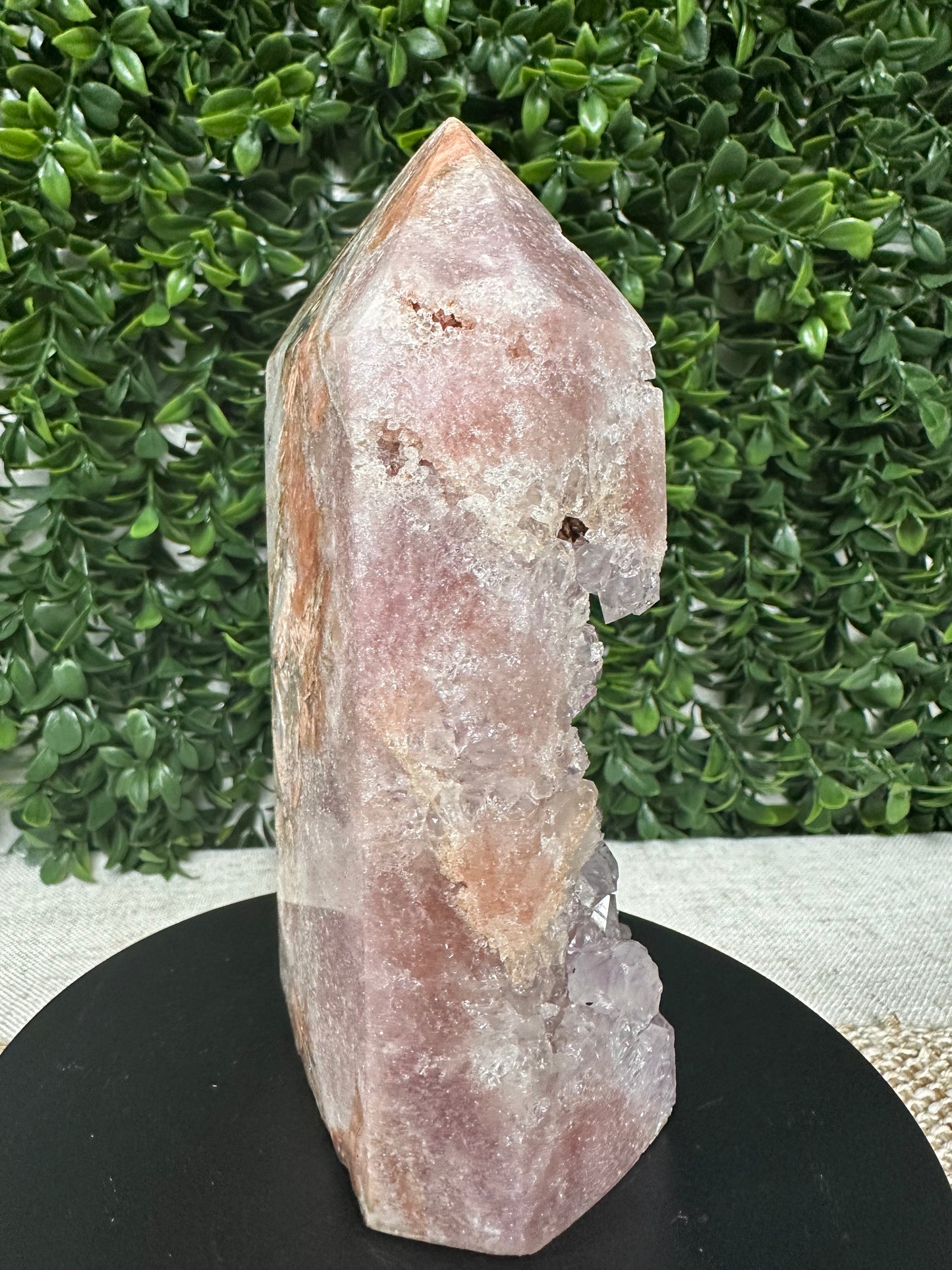 Druzy Pink Amethyst Tower (11 )