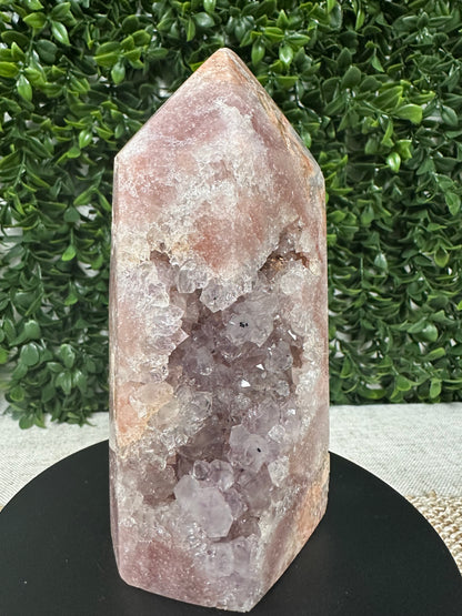 Druzy Pink Amethyst Tower (11 )