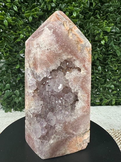 Druzy Pink Amethyst Tower (11 )