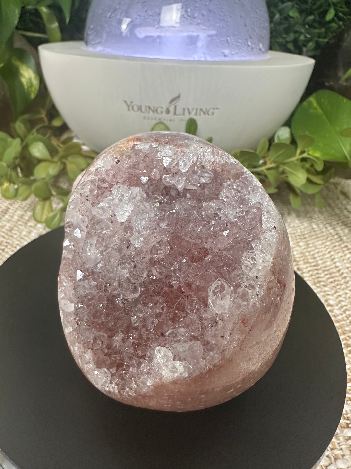 Druzy Pink Amethyst Skull Carving (14)