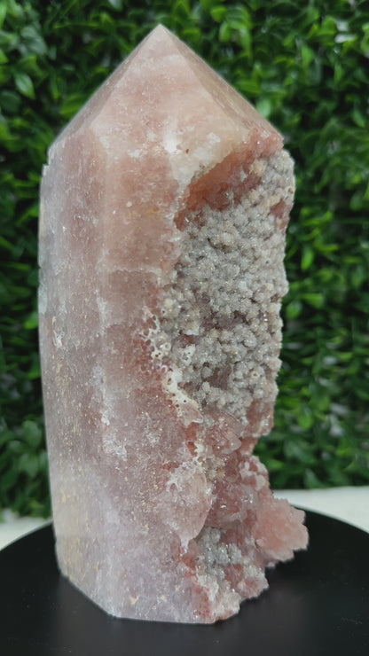 Druzy Pink Amethyst Tower (10)